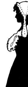 Silhouette of Colonial Woman