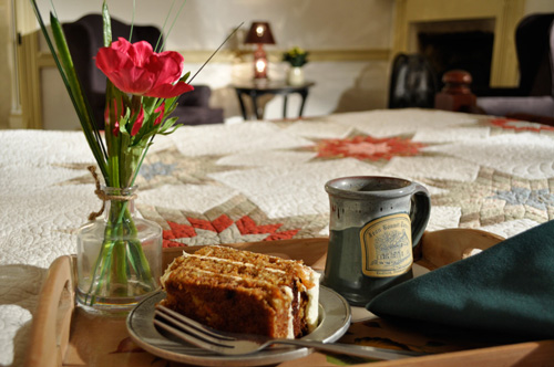 Room service at the historic Jean Bonnet Tavern, Bedford, PA