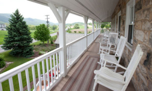 Upper porch at the Jean Bonnet Tavern